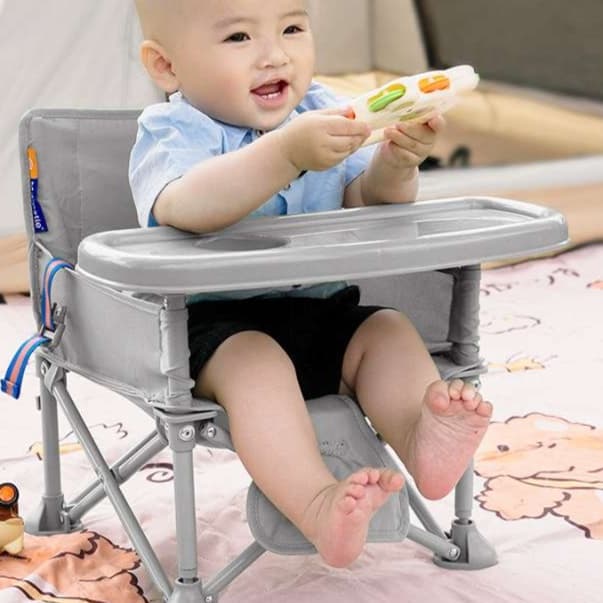 キャンプ椅子 お食事もキャンプも楽しめる！赤ちゃん専用折りたたみチェア
